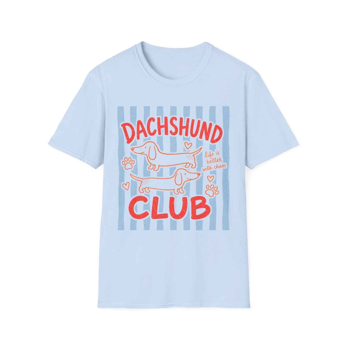 Dachshund Club Tee - Light Blue