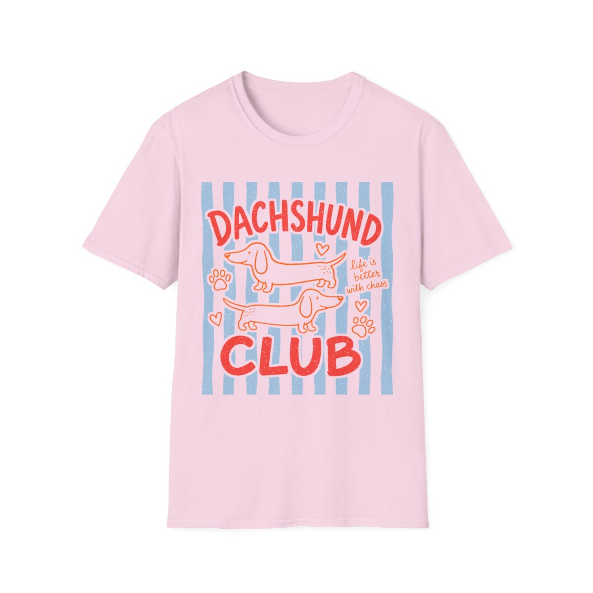Dachshund Club Tee - Light Pink