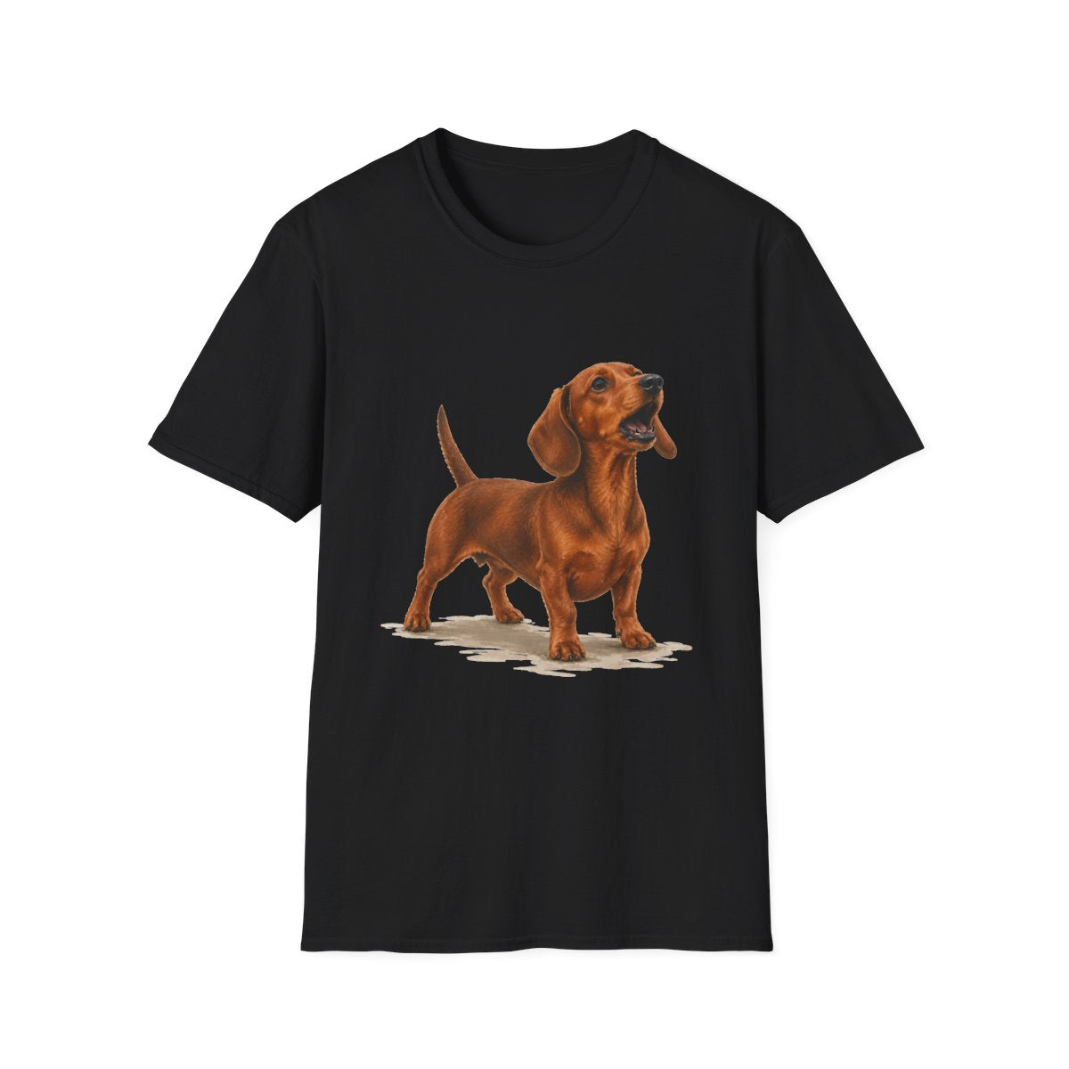 Dachshund Head Of Security Tee - Black