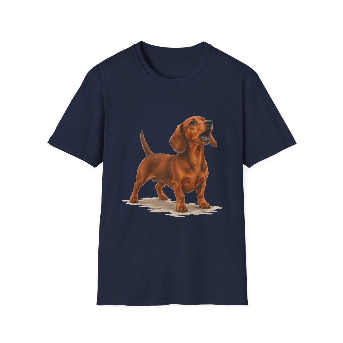 Dachshund Head Of Security Tee - Navy