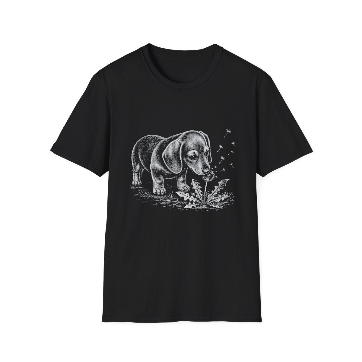Dachshund Make A Wish Tee - Black