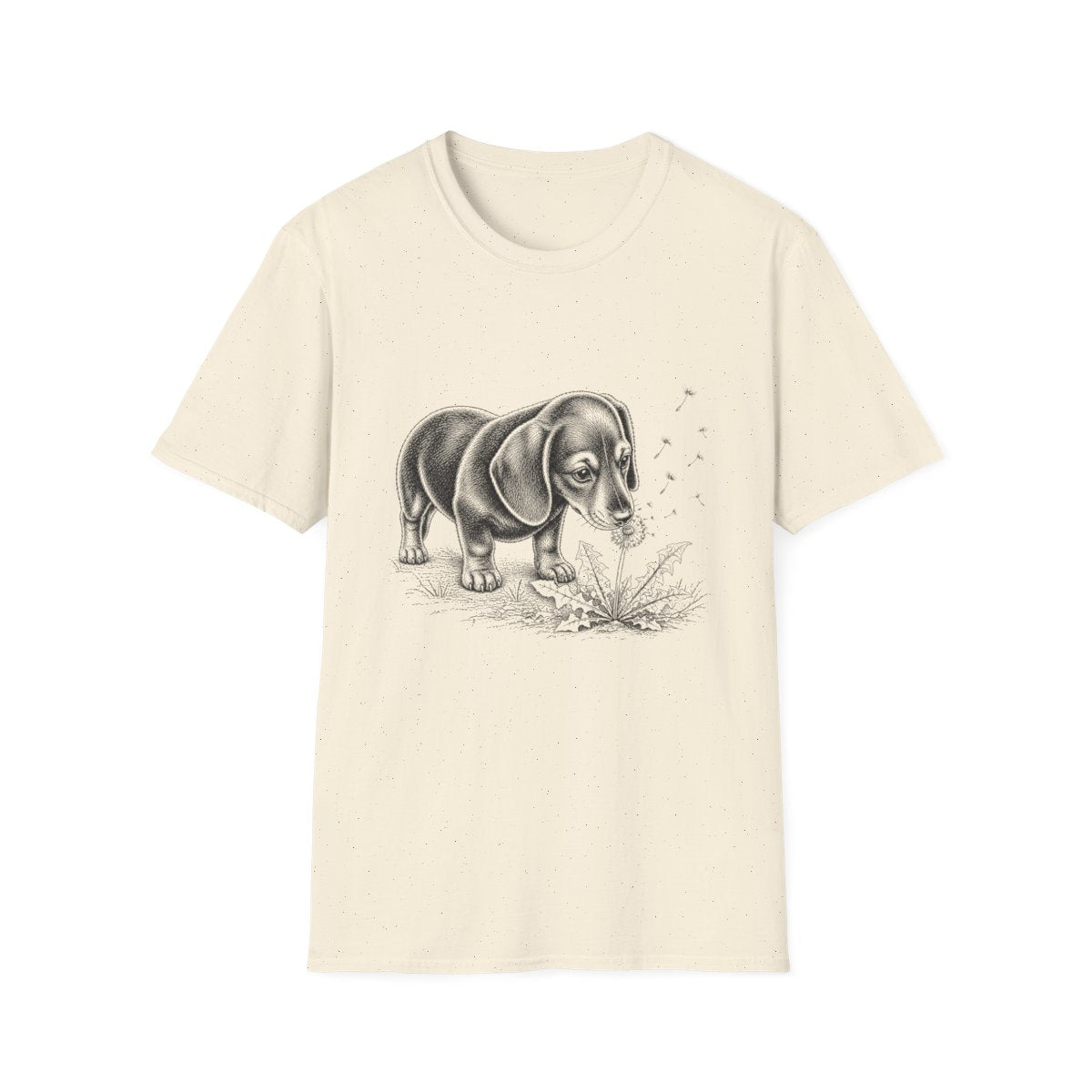 Dachshund Make A Wish Tee - Natural