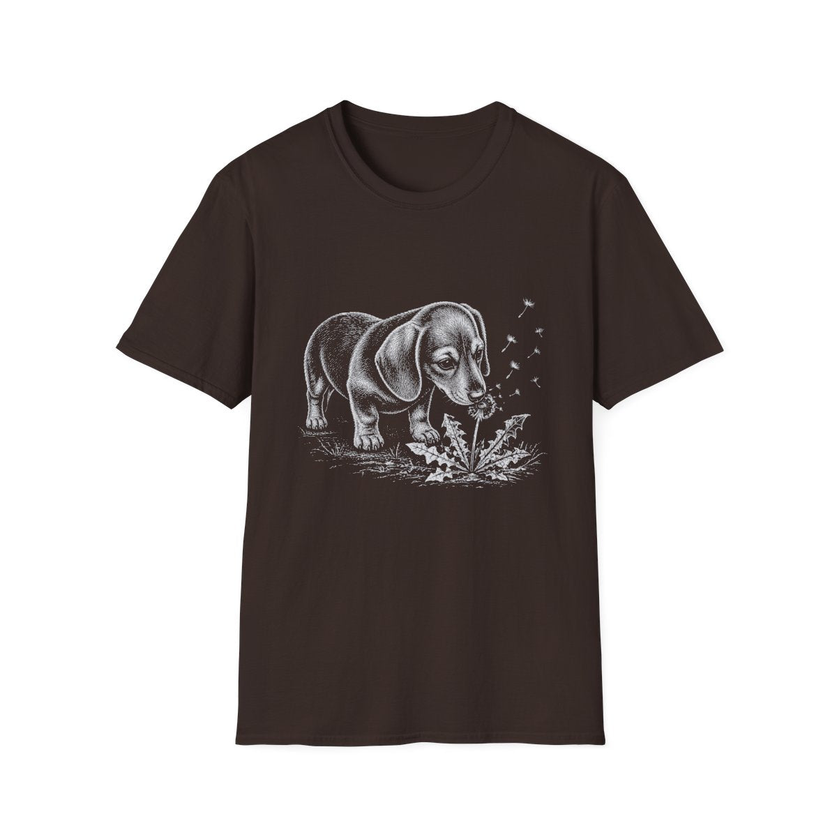 Dachshund Make A Wish Tee - Dark Chocolate