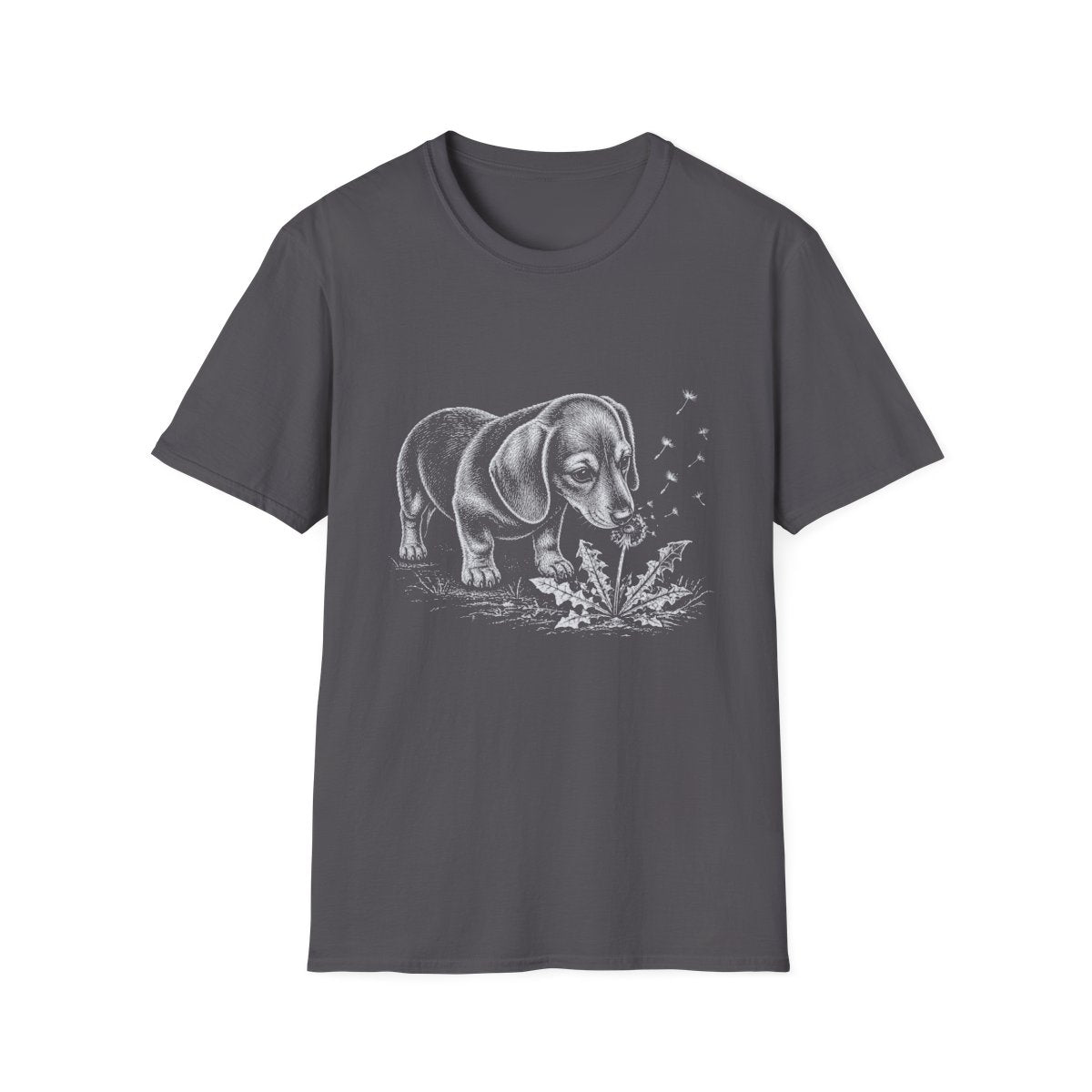 Dachshund Make A Wish Tee - Charcoal