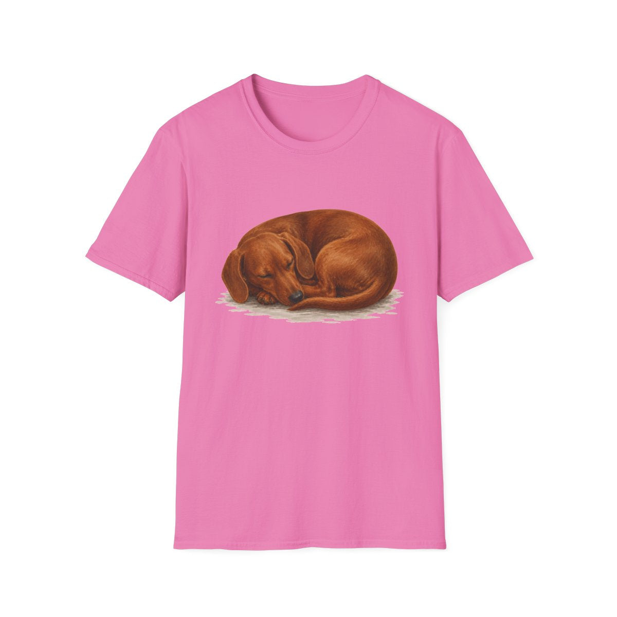 Dachshund Rest At Last Tee - Azalea