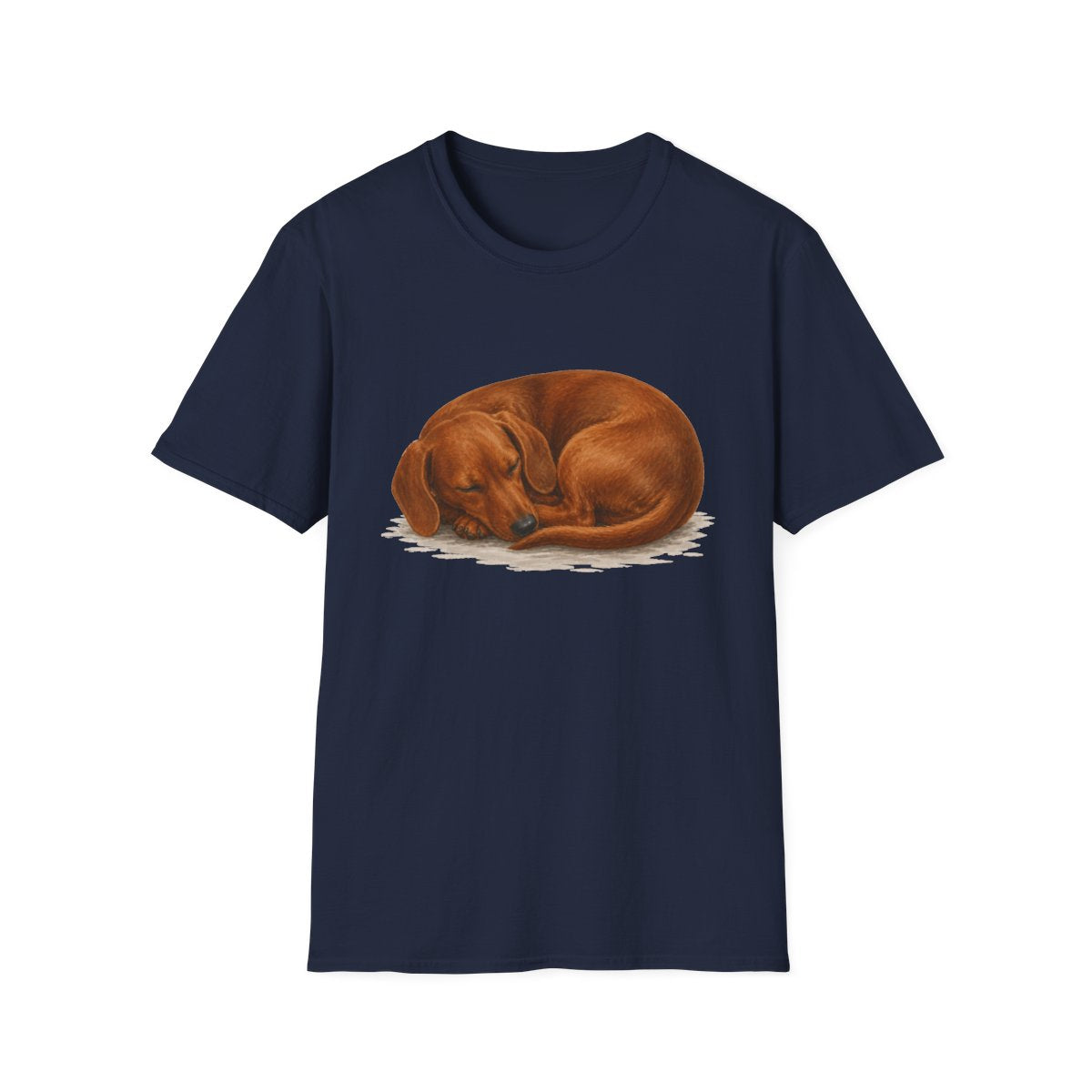 Dachshund Rest At Last Tee - Navy
