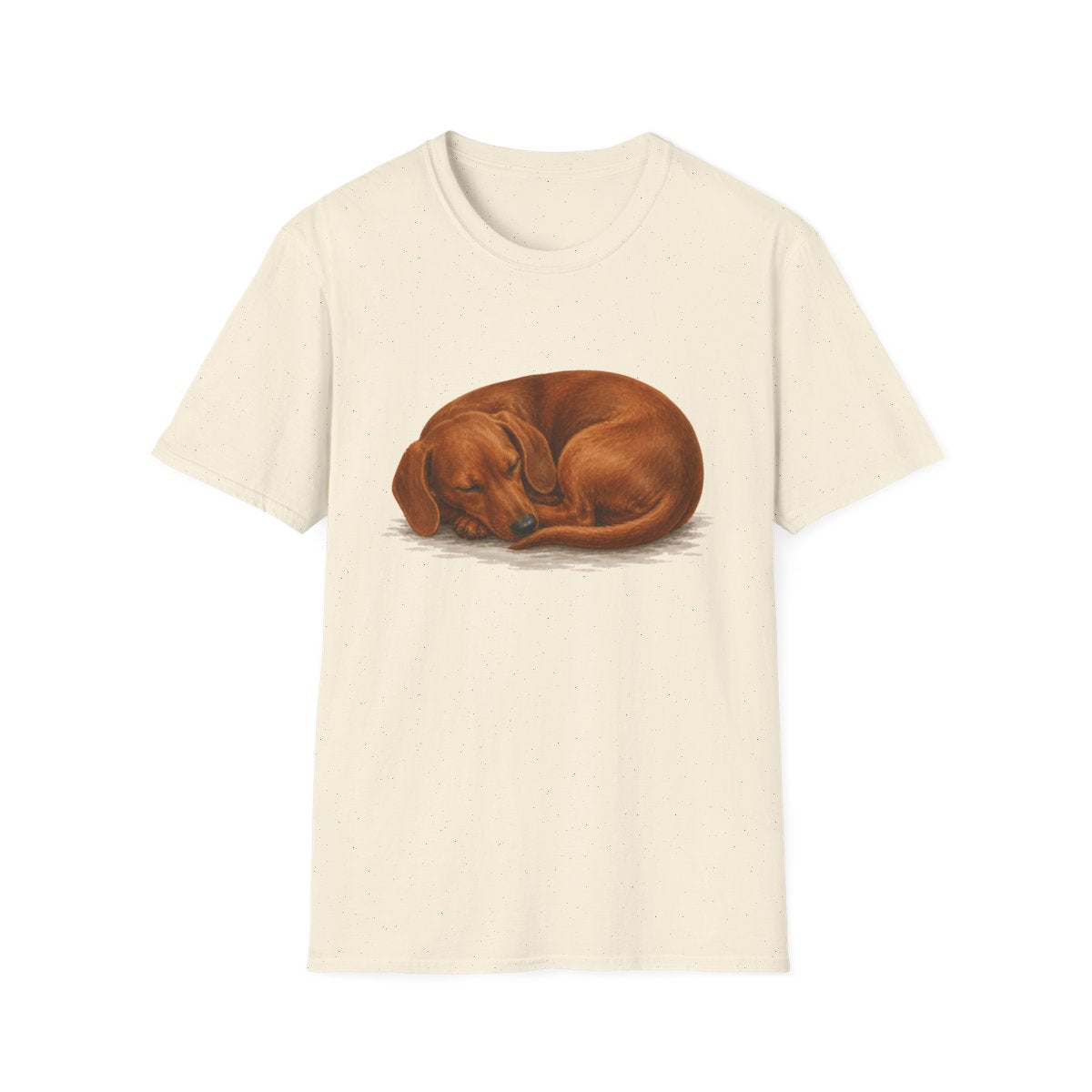 Dachshund Rest At Last Tee - Natural