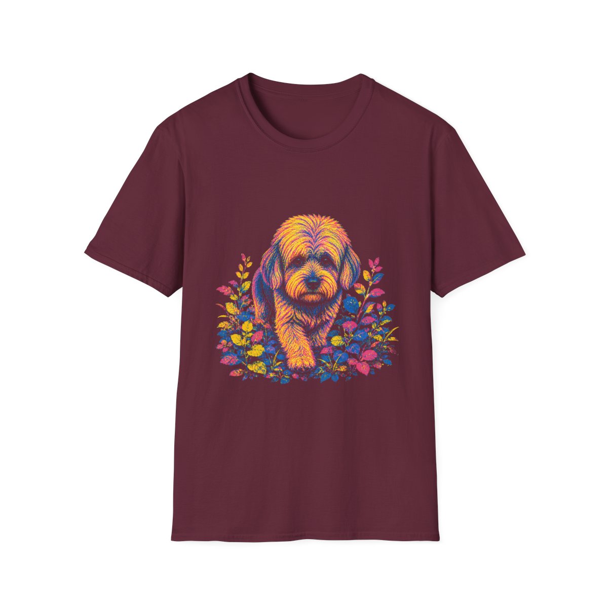 Dandie Dinmont Terrier Bold Spirit Tee - Maroon
