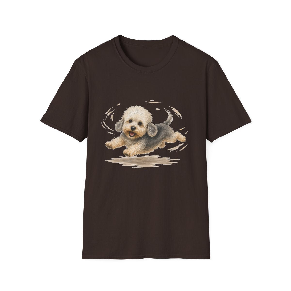 Dandie Dinmont Terrier Certified Zoomies Champion Tee - Dark Chocolate