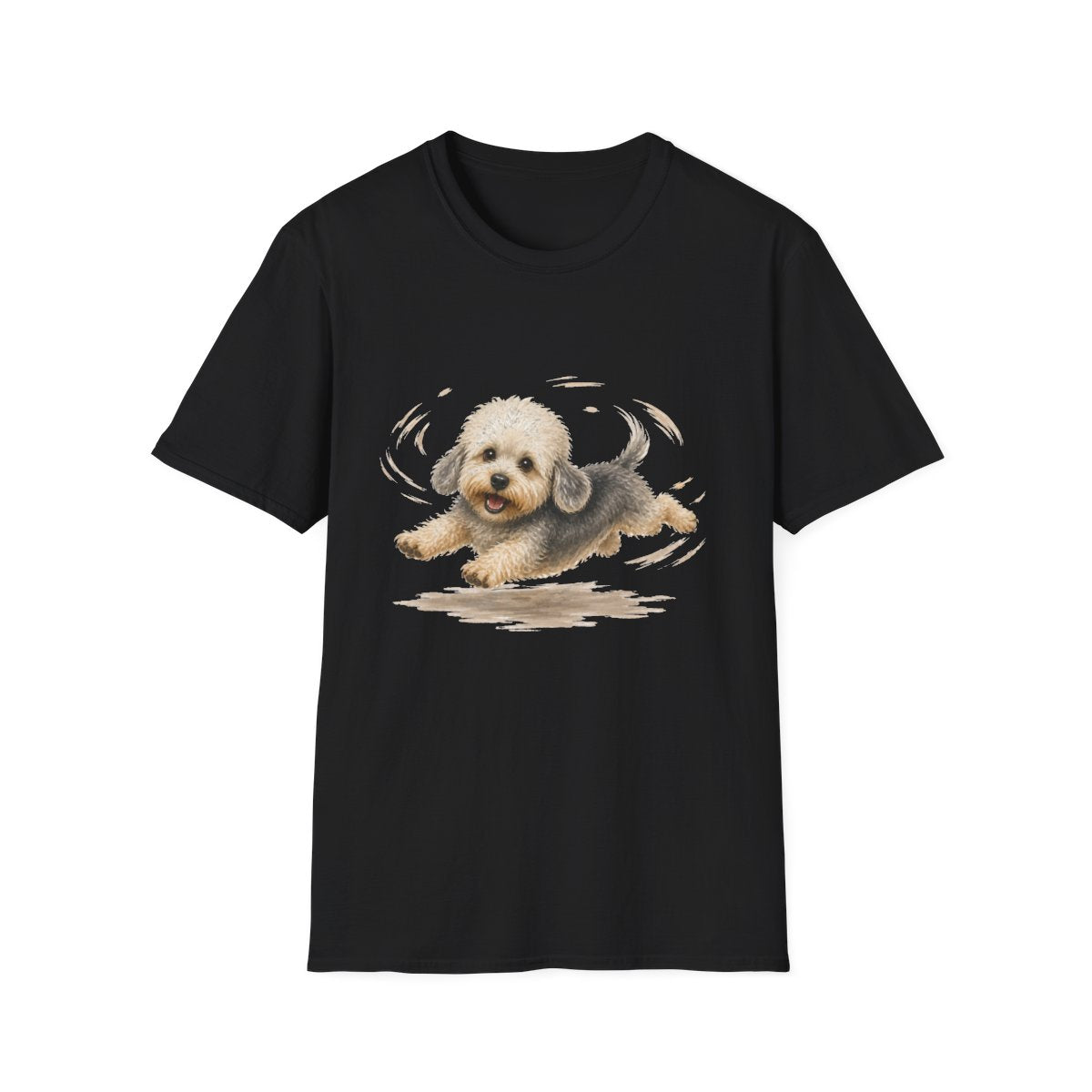 Dandie Dinmont Terrier Certified Zoomies Champion Tee - Black