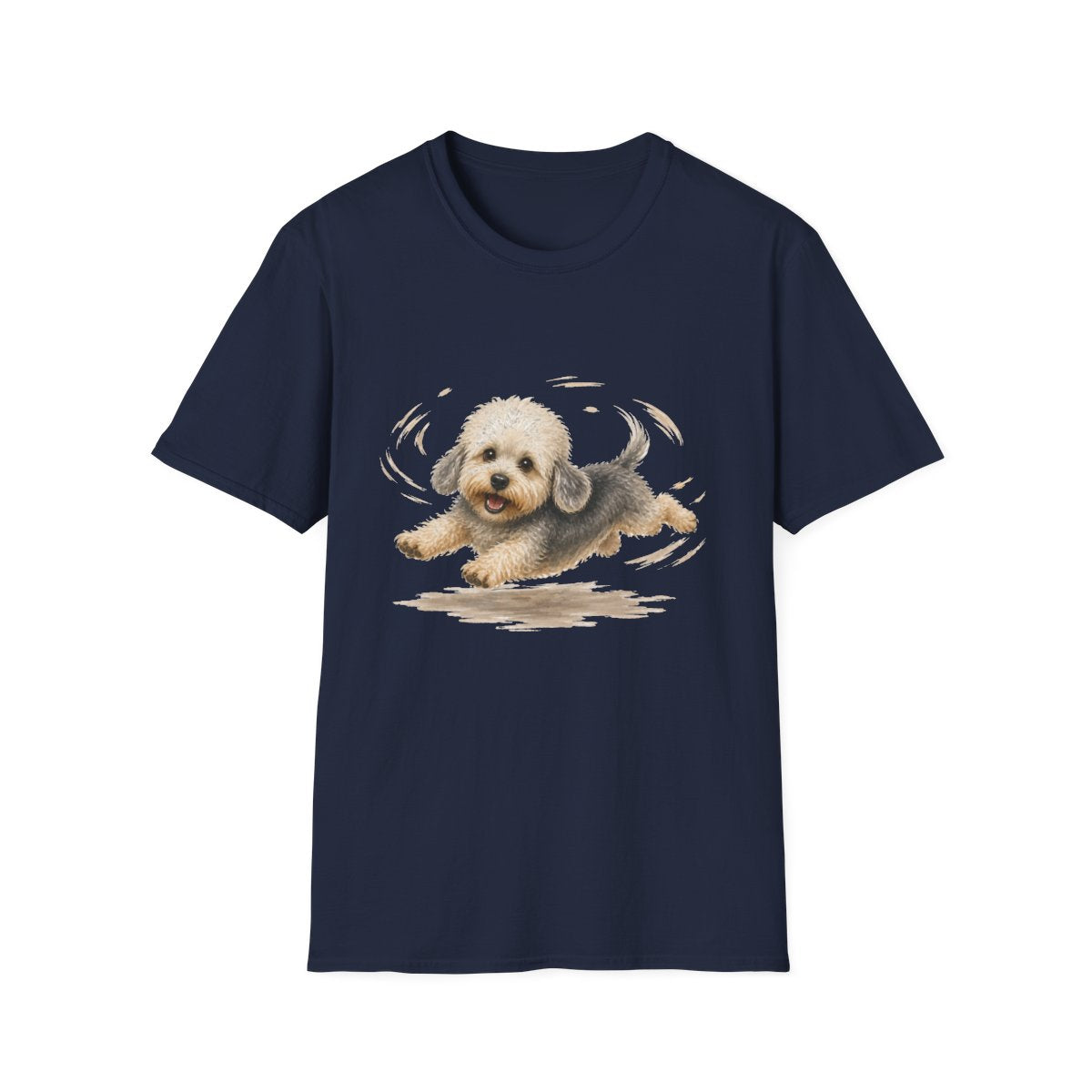 Dandie Dinmont Terrier Certified Zoomies Champion Tee - Navy