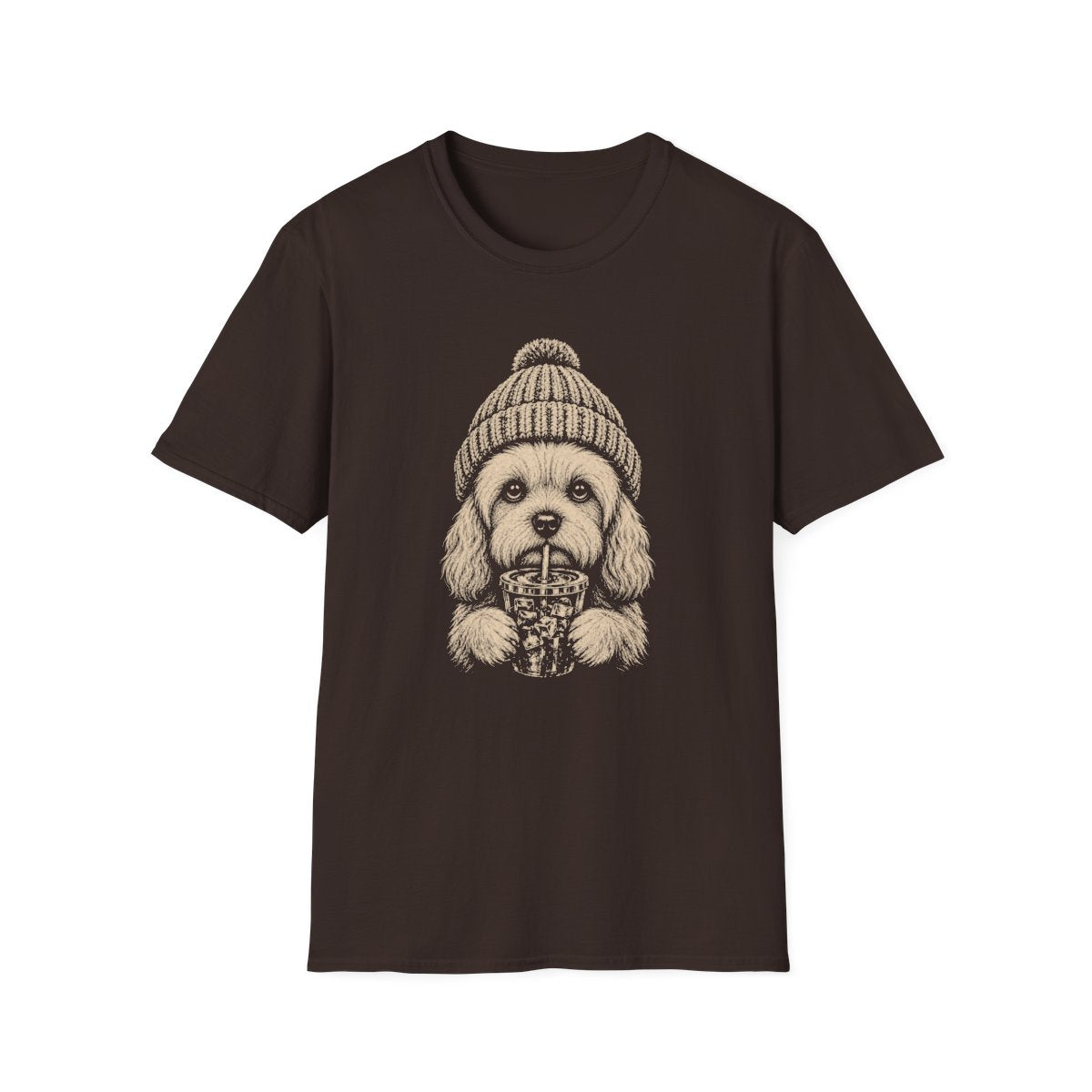 Dandie Dinmont Terrier Cold Brew Tee - Dark Chocolate