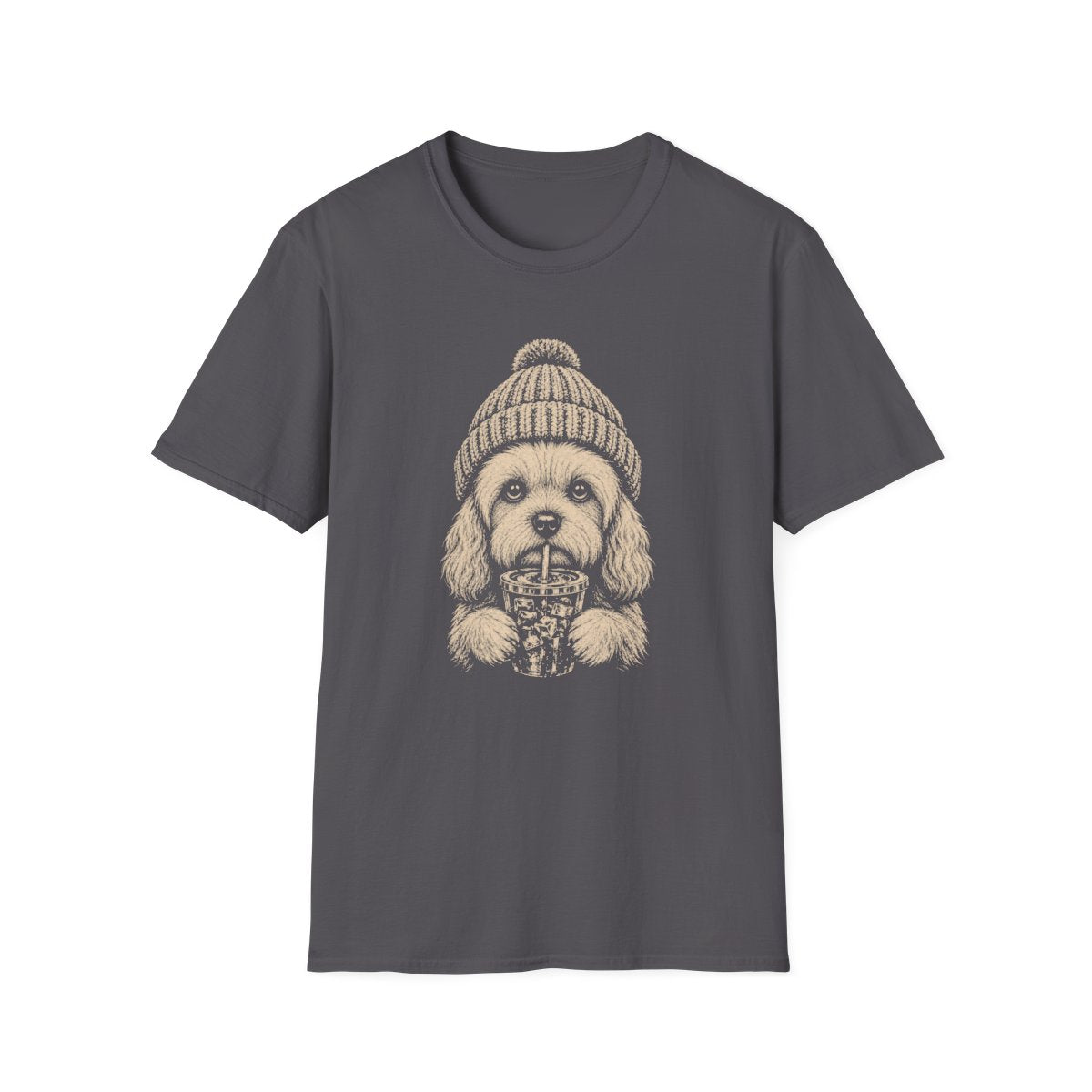 Dandie Dinmont Terrier Cold Brew Tee - Charcoal