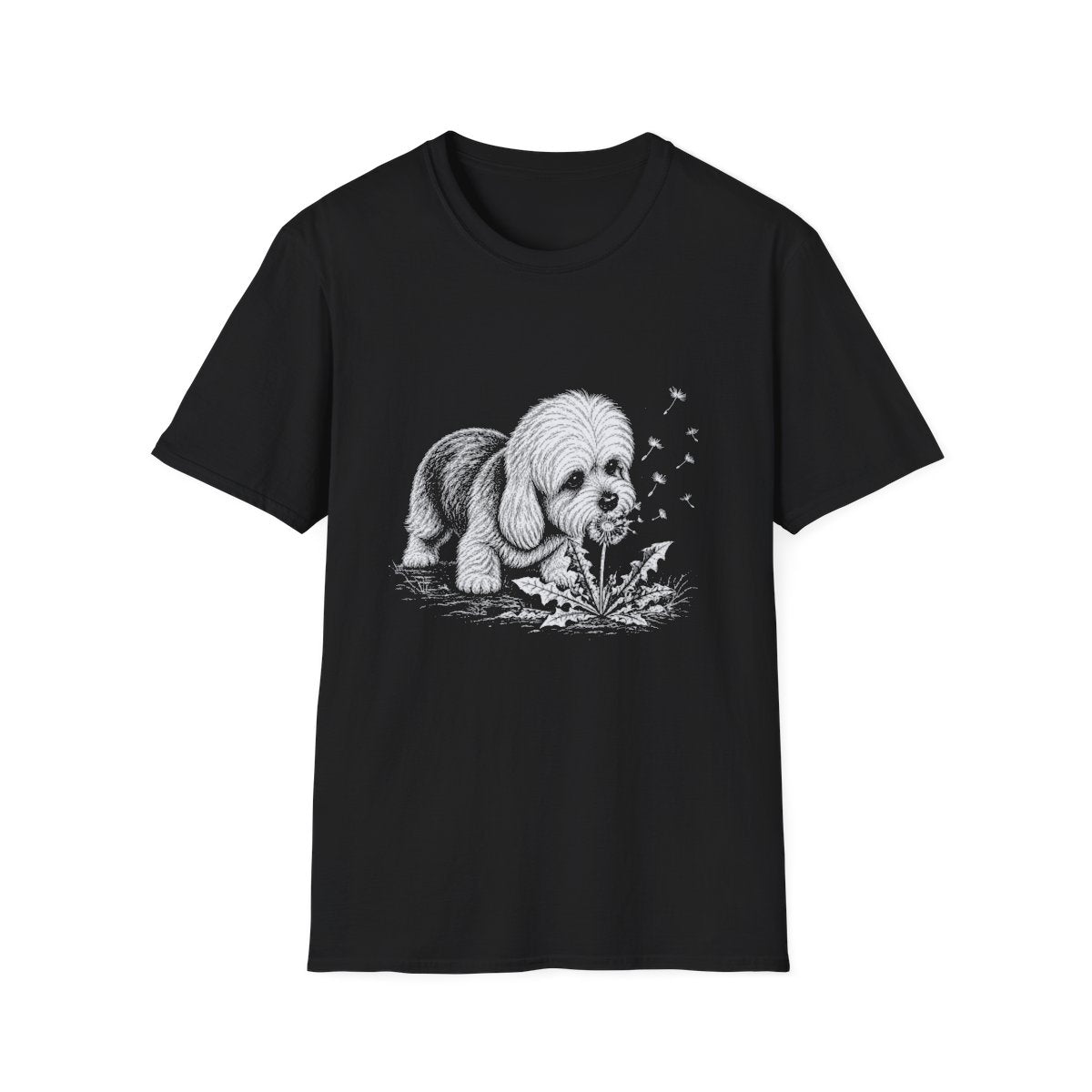 Dandie Dinmont Terrier Make A Wish Tee - Black