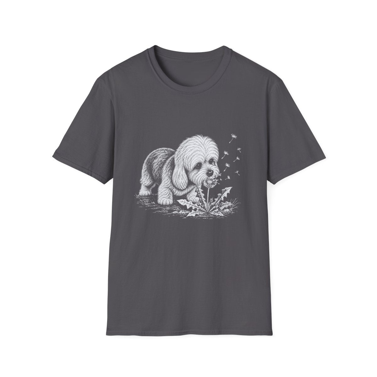 Dandie Dinmont Terrier Make A Wish Tee - Charcoal