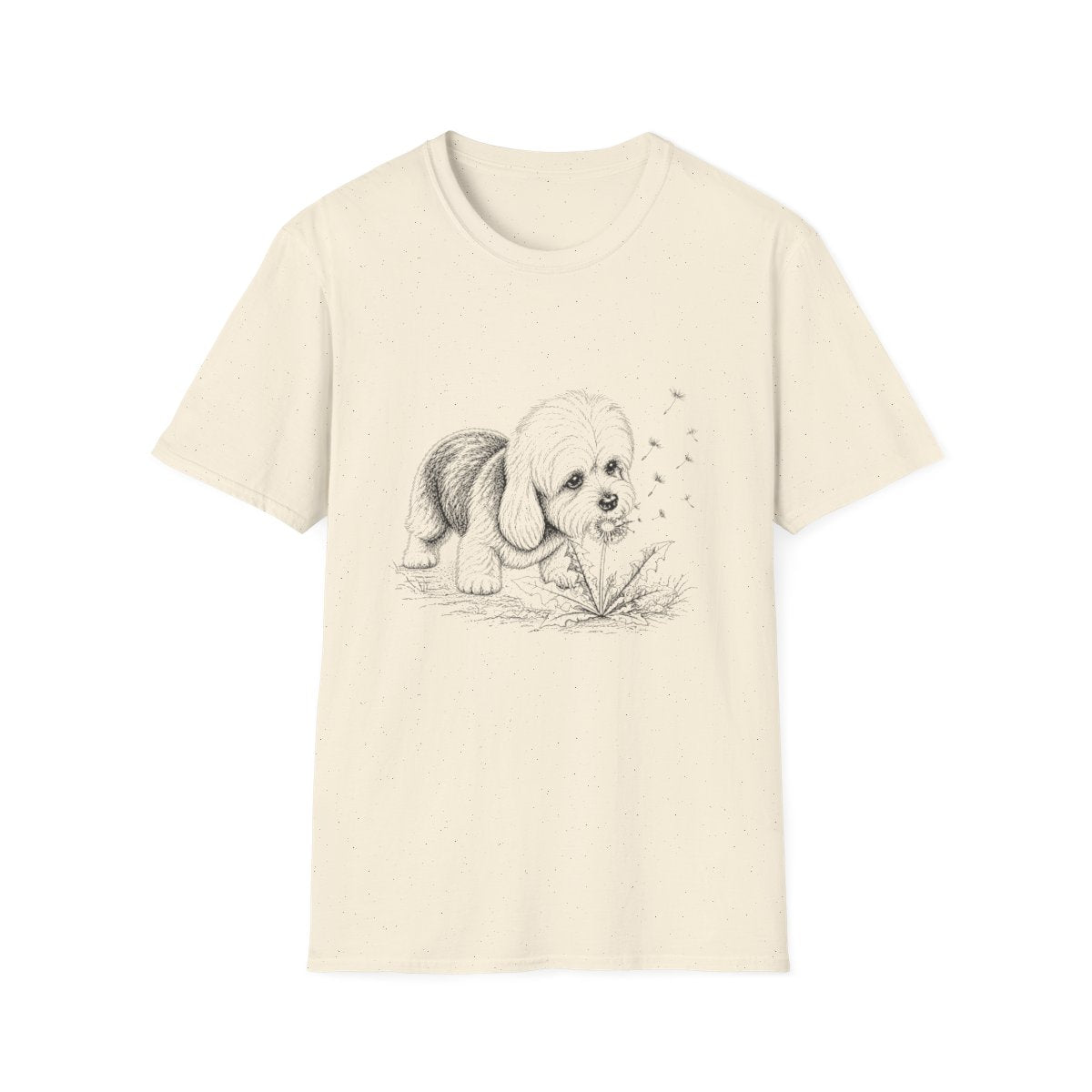 Dandie Dinmont Terrier Make A Wish Tee - Natural