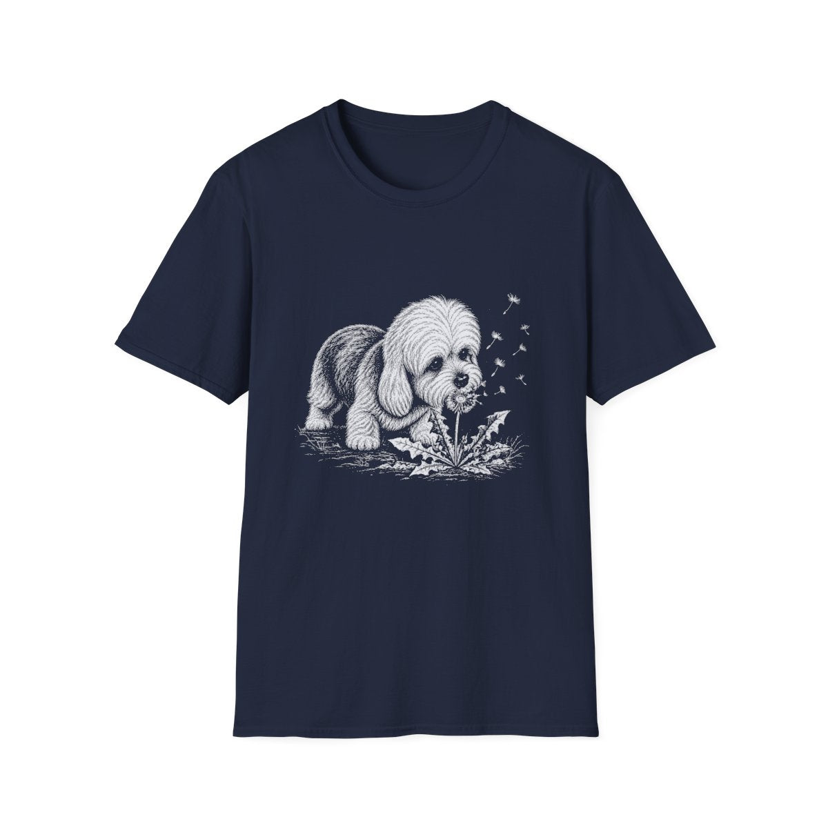 Dandie Dinmont Terrier Make A Wish Tee - Navy