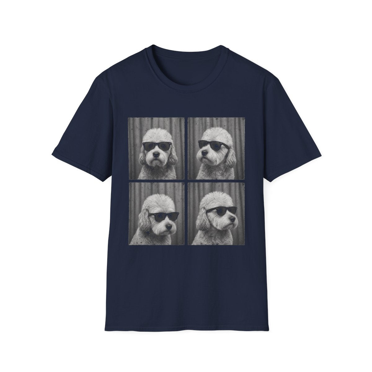 Dandie Dinmont Terrier Photo Booth Tee - Navy