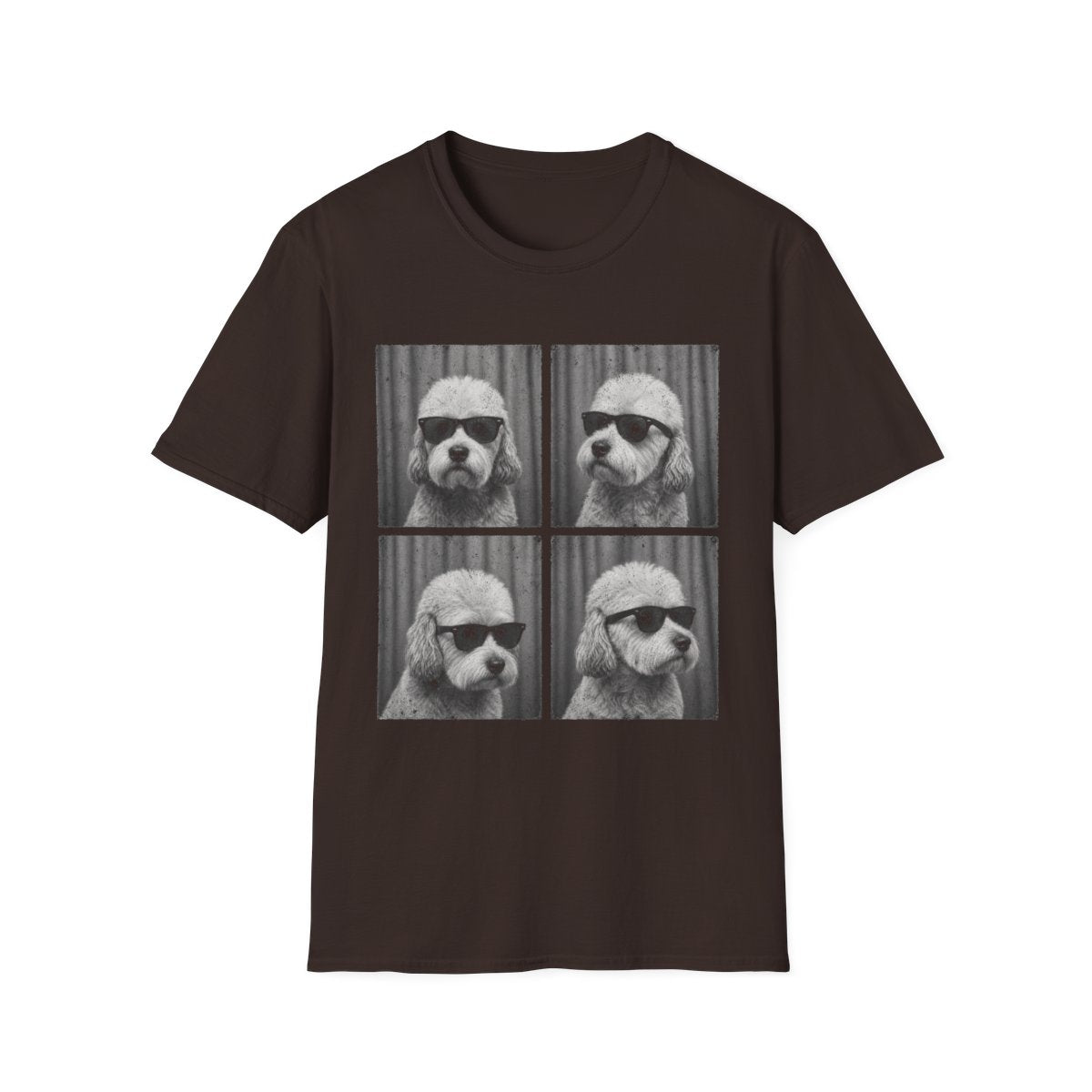 Dandie Dinmont Terrier Photo Booth Tee - Dark Chocolate