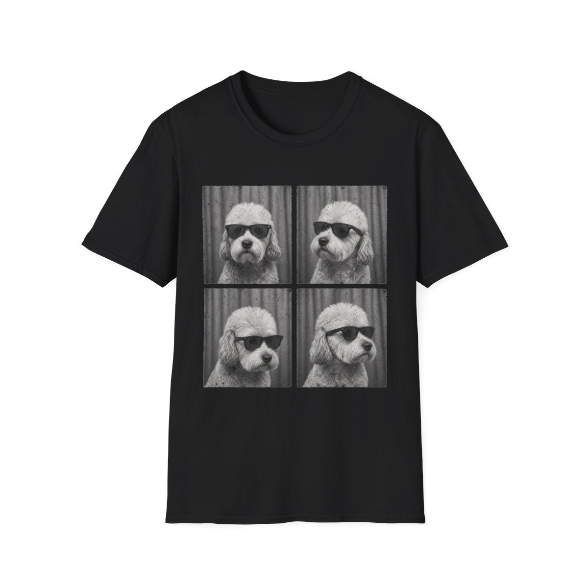 Dandie Dinmont Terrier Photo Booth Tee - Black