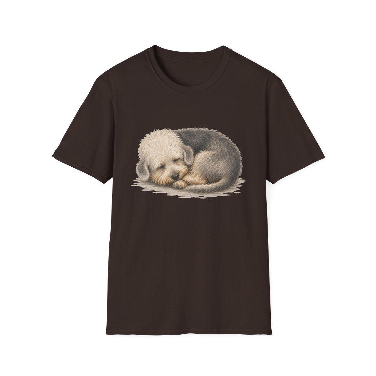 Dandie Dinmont Terrier Rest At Last Tee - Dark Chocolate