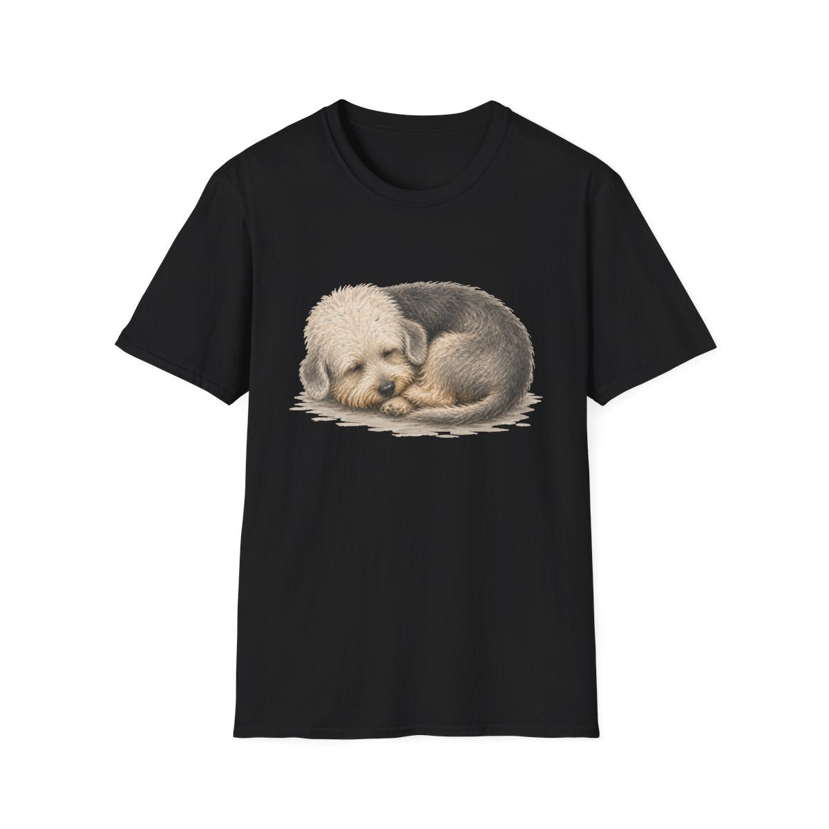 Dandie Dinmont Terrier Rest At Last Tee - Black
