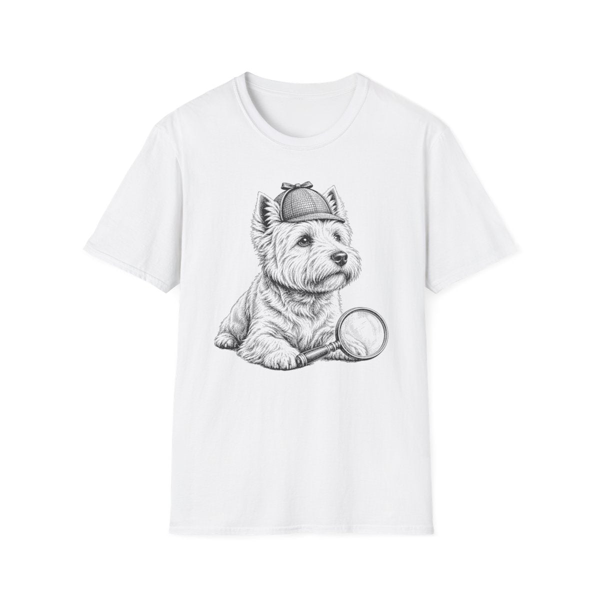 Detective Westie Tee - White