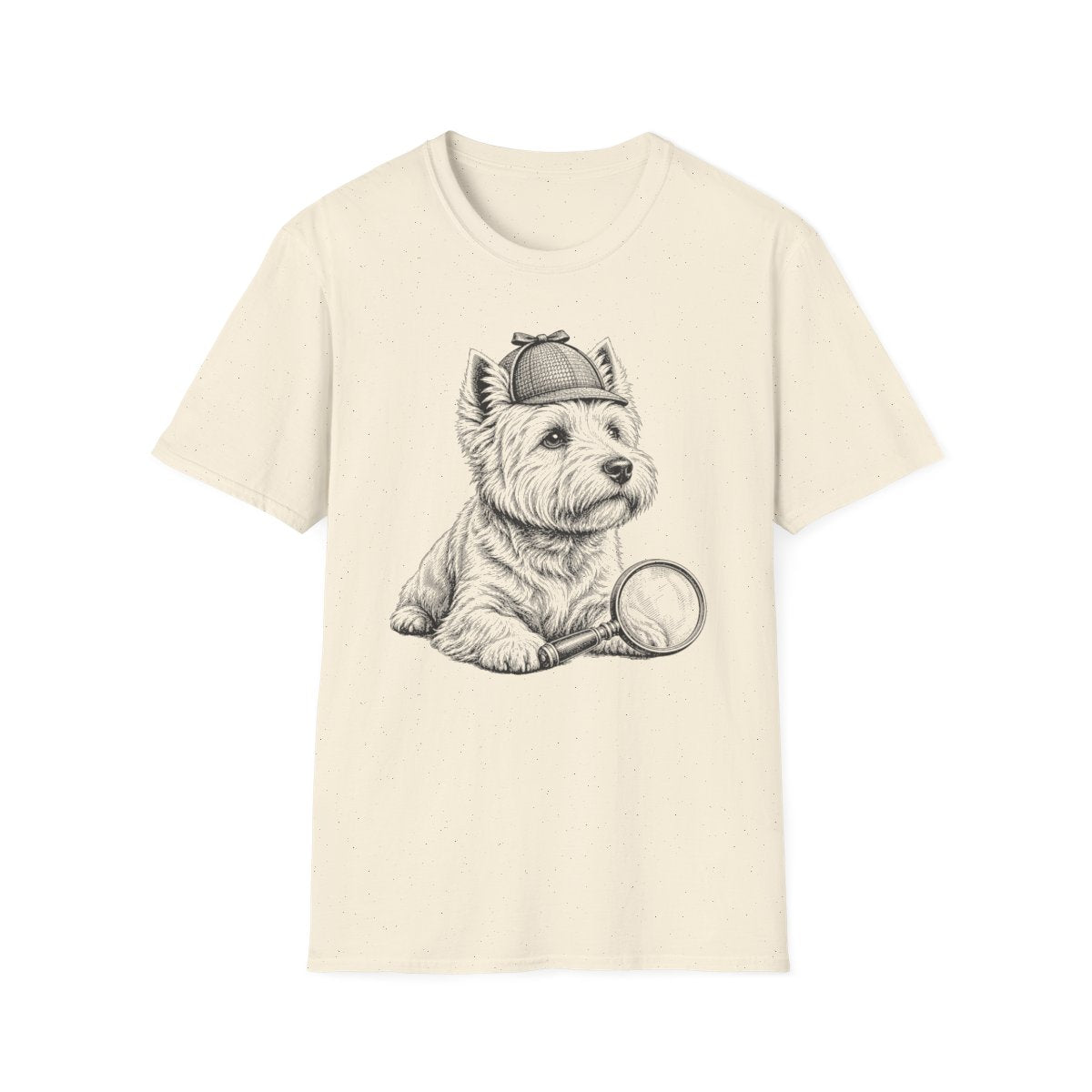 Detective Westie Tee - Natural