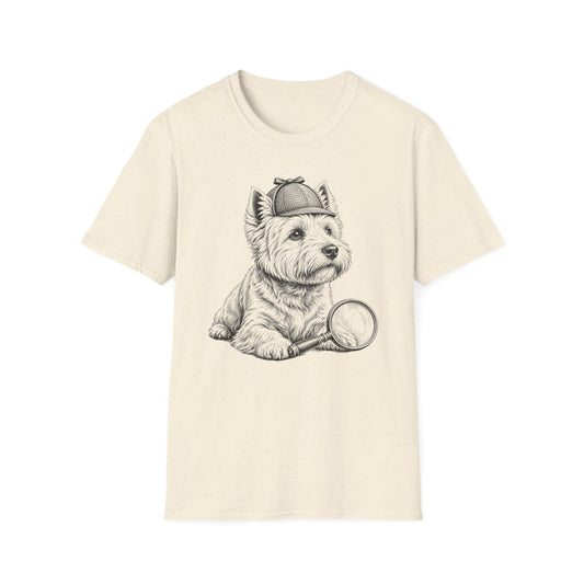 Detective Westie Tee - Natural