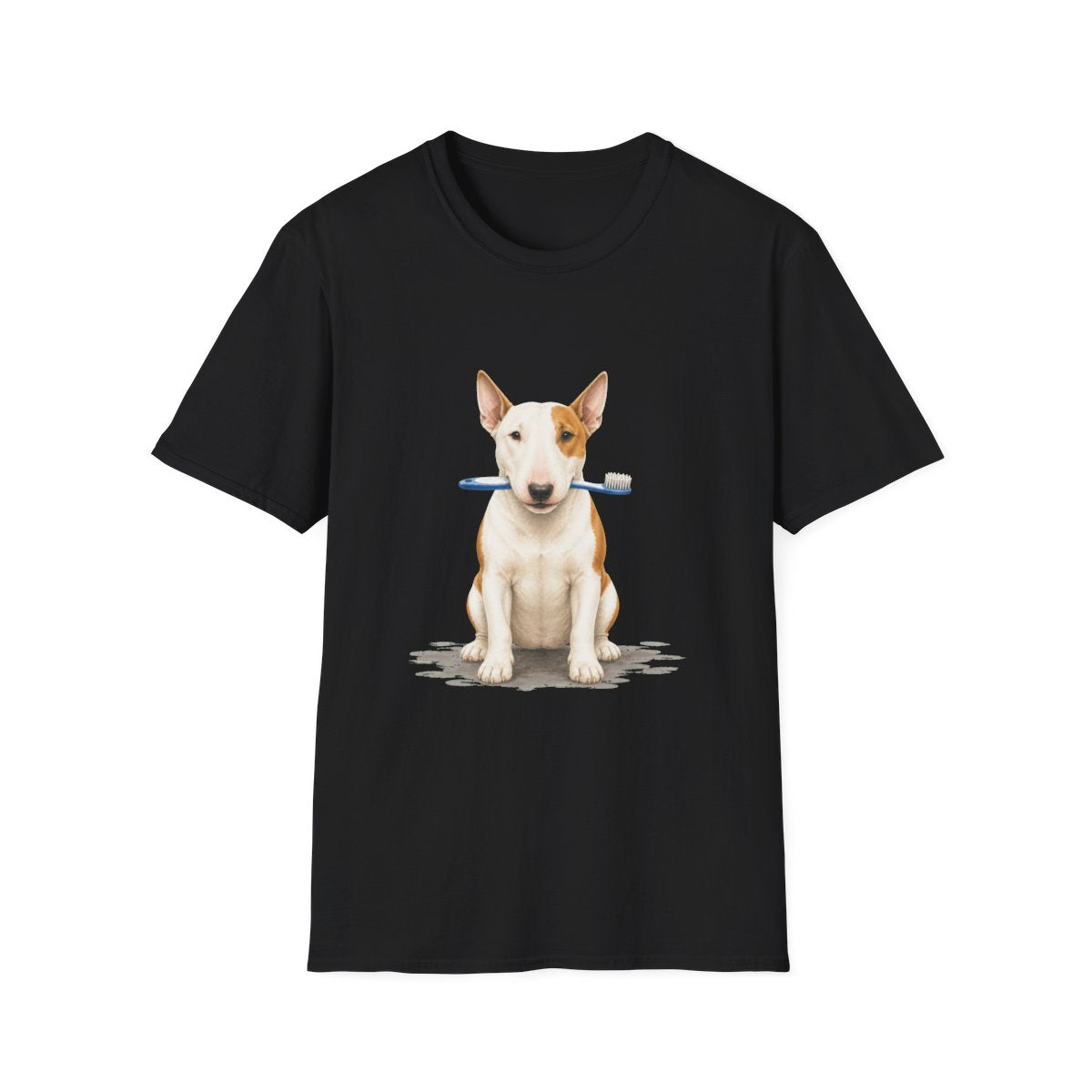 Did Someone Say Dentist Bull Terrier Tee - Black