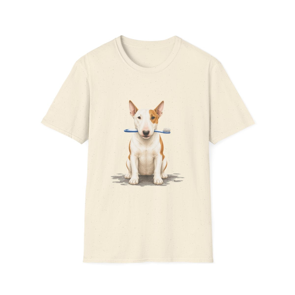 Did Someone Say Dentist Bull Terrier Tee - Natural