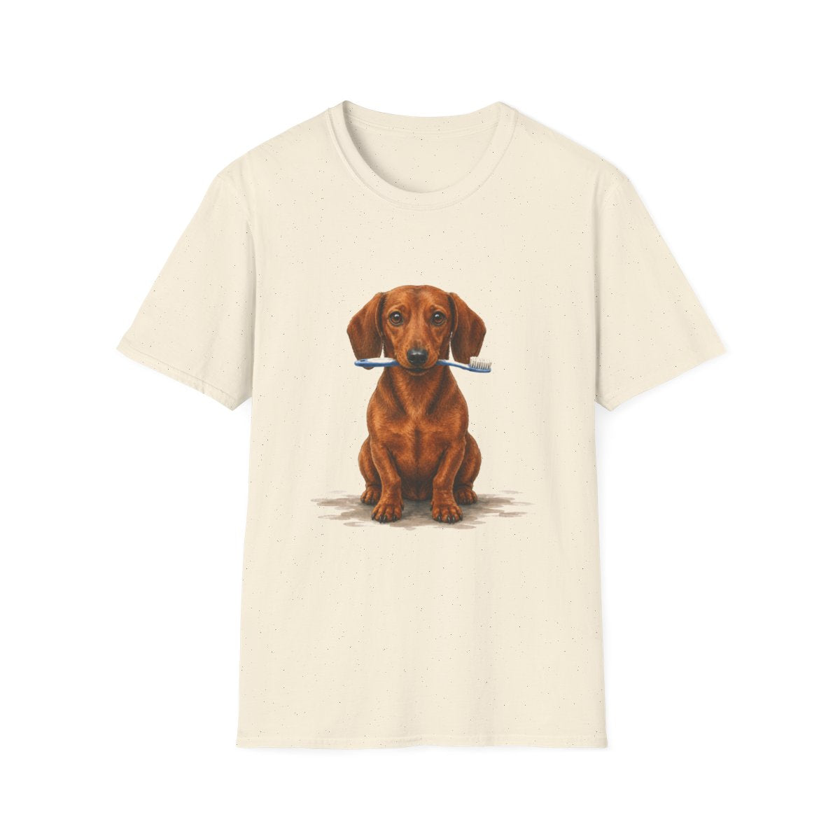 Did Someone Say Dentist Dachshund Tee - Natural