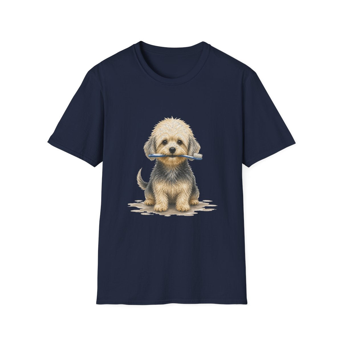 Did Someone Say Dentist Dandie Dinmont Terrier Tee - Navy