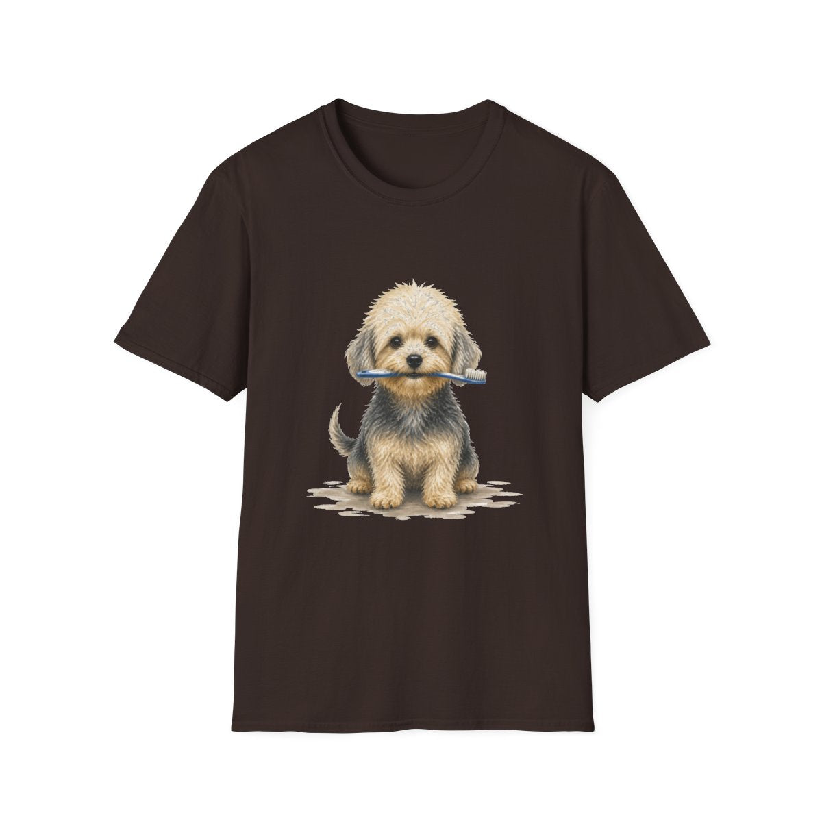 Did Someone Say Dentist Dandie Dinmont Terrier Tee - Dark Chocolate