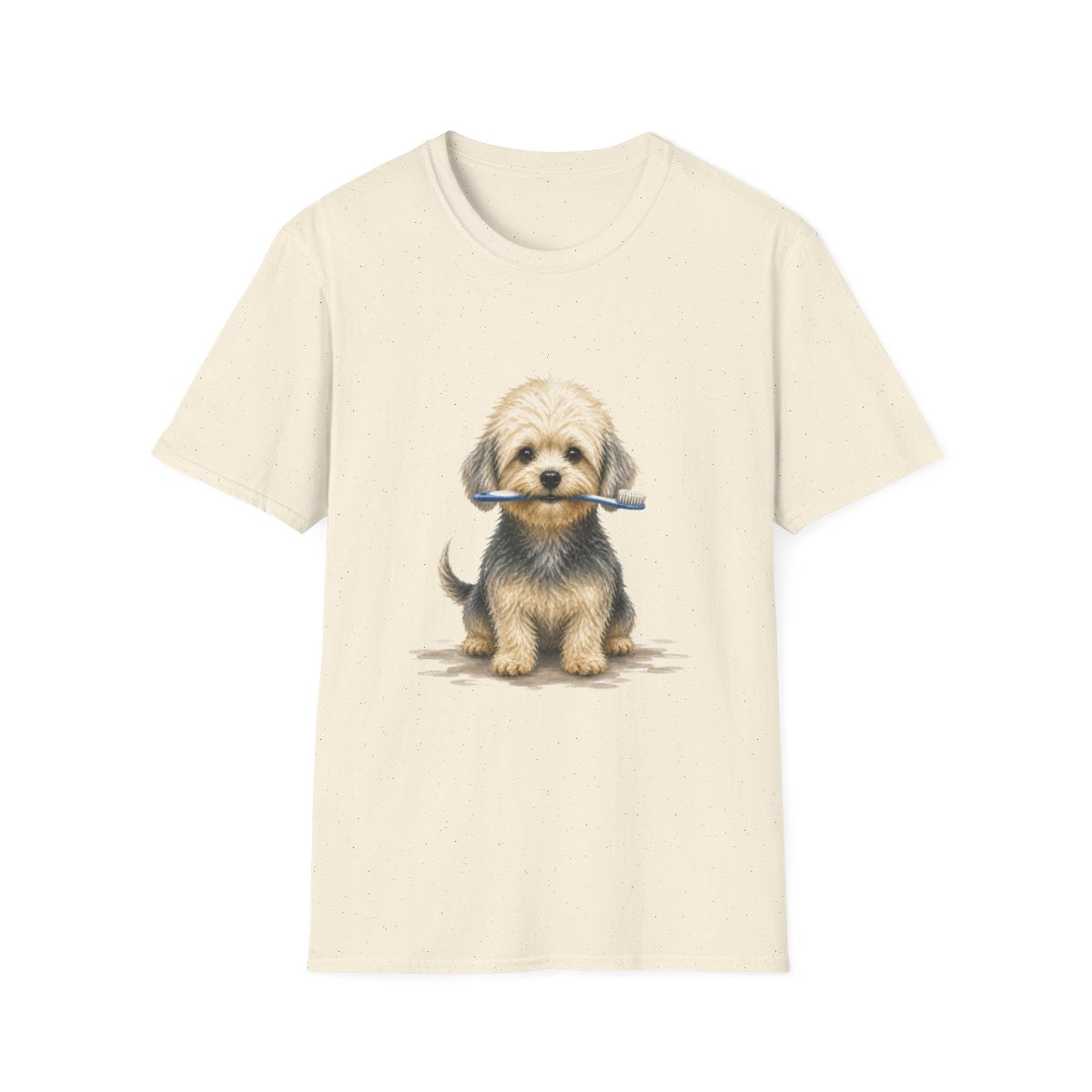 Did Someone Say Dentist Dandie Dinmont Terrier Tee - Natural