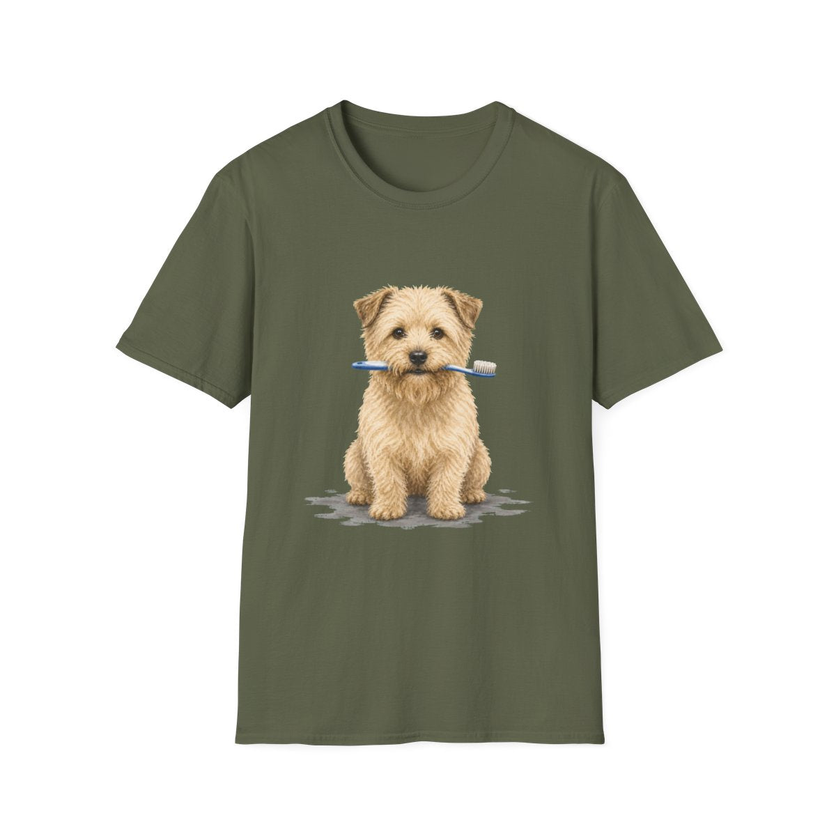 Did Someone Say Dentist Glen of Imaal Terrier Tee - Military Green