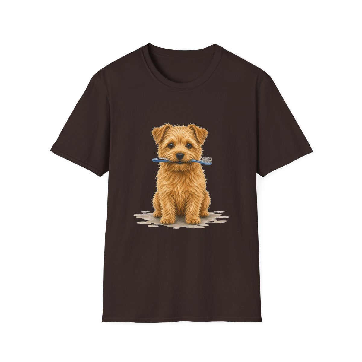 Did Someone Say Dentist Norfolk Terrier Tee - Dark Chocolate