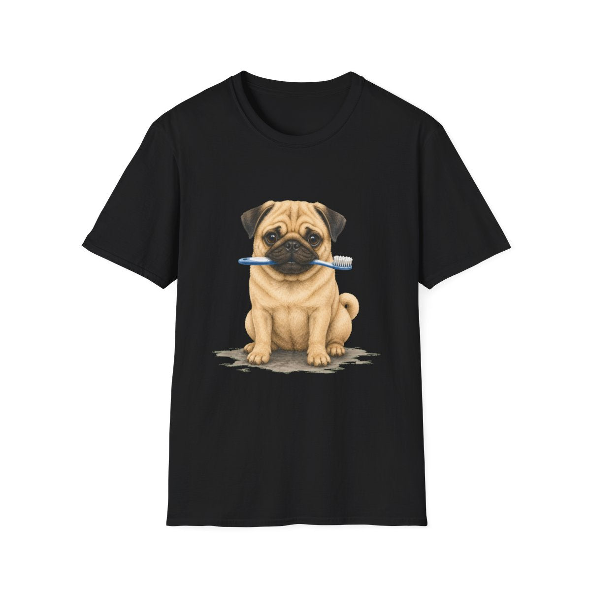 Did Someone Say Dentist Pug Tee - Black