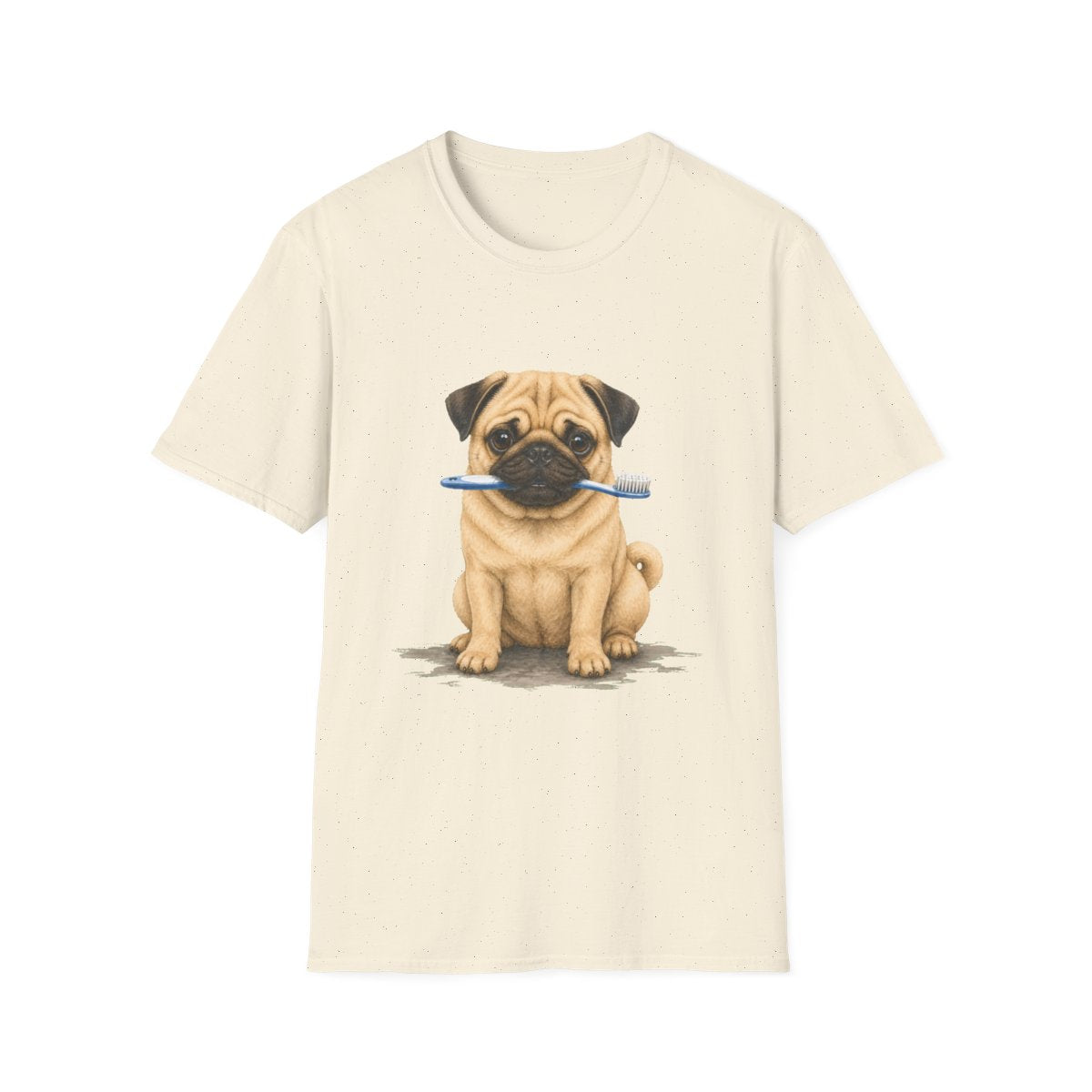 Did Someone Say Dentist Pug Tee - Natural