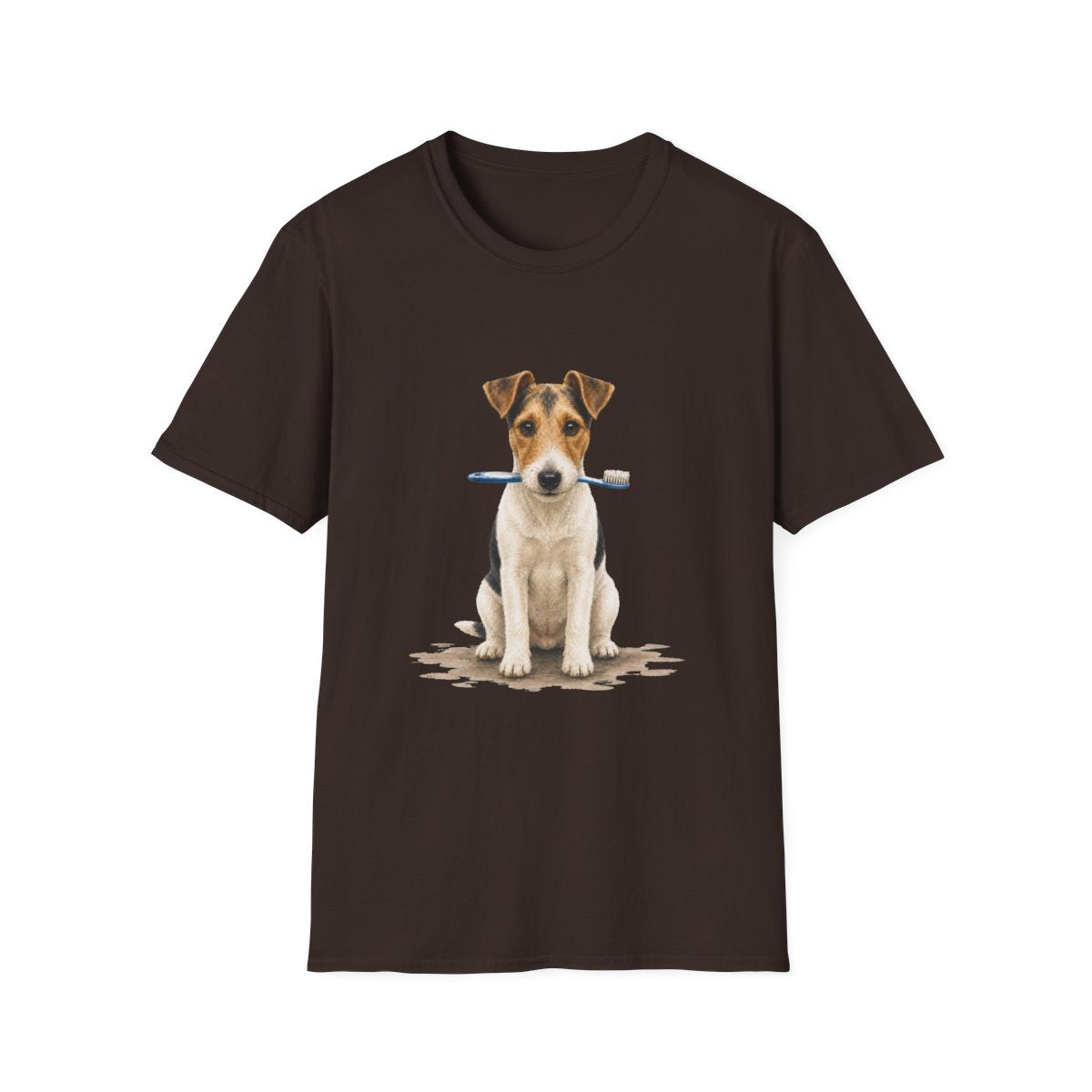 Did Someone Say Dentist Smooth Fox Terrier Tee - Dark Chocolate