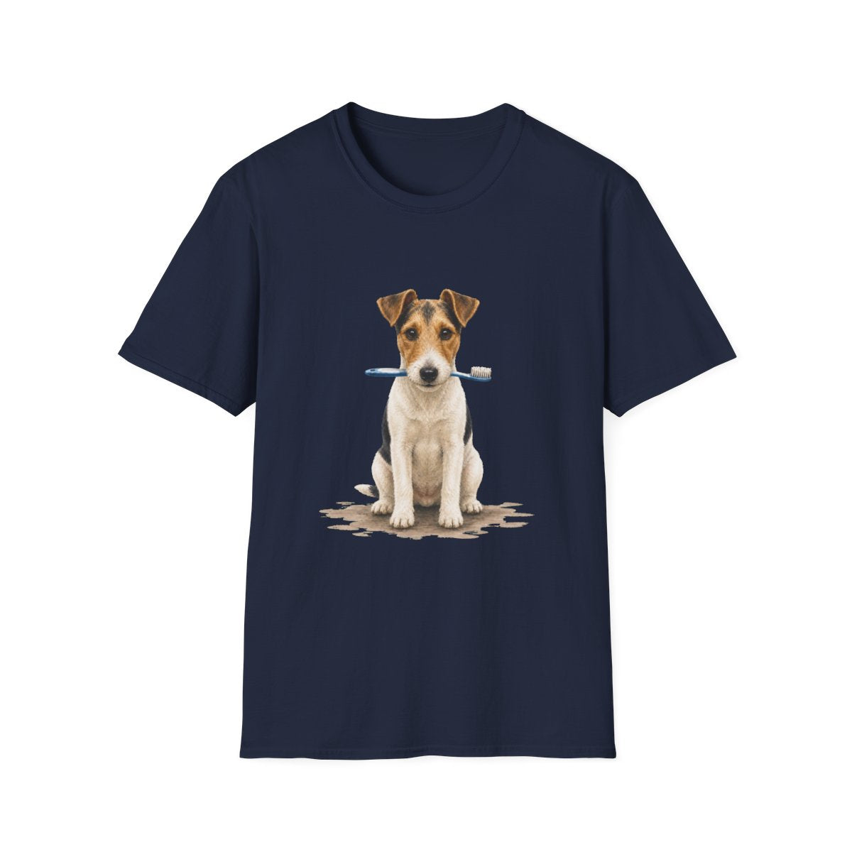 Did Someone Say Dentist Smooth Fox Terrier Tee - Navy