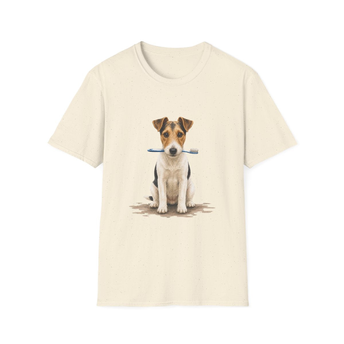 Did Someone Say Dentist Smooth Fox Terrier Tee - Natural