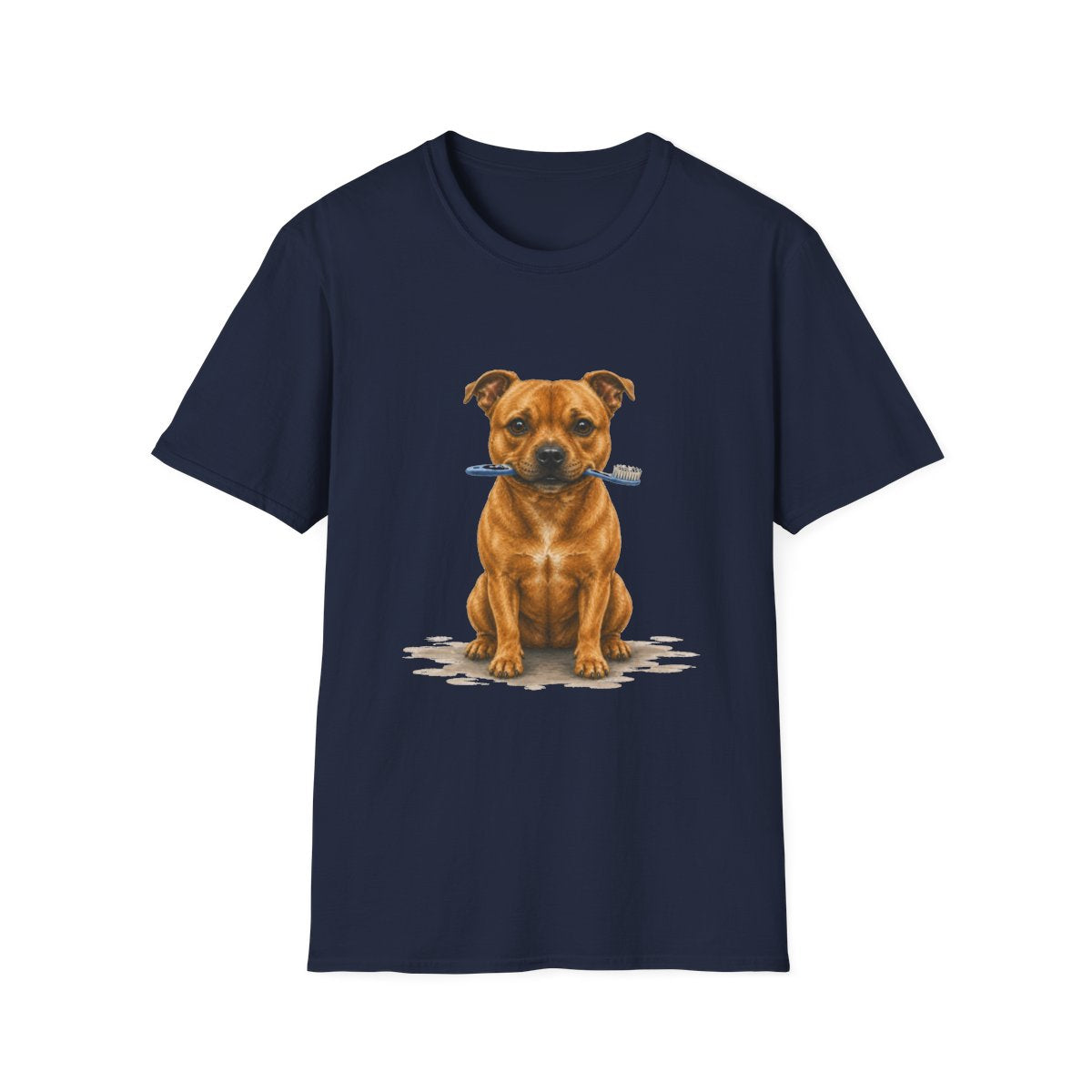 Did Someone Say Dentist Staffordshire Bull Terrier Tee - Navy