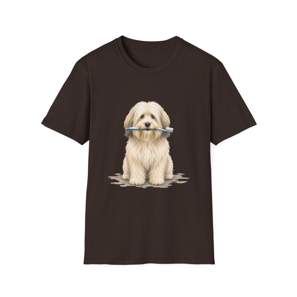 Did Someone Say Dentist Tibetan Terrier Tee - Dark Chocolate
