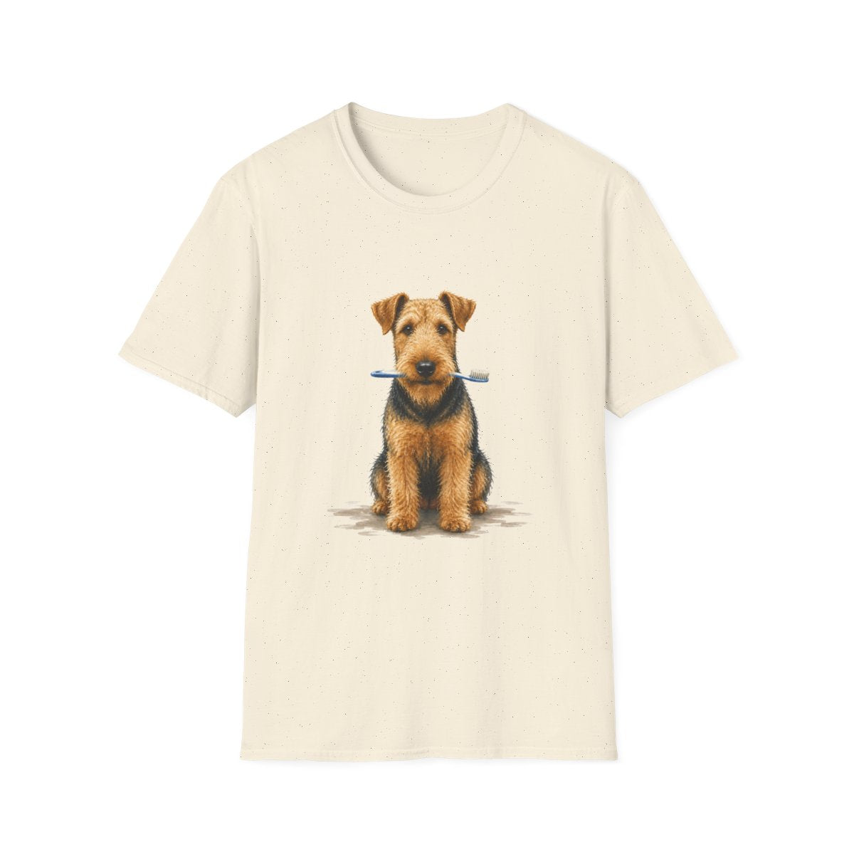 Dis Someone Say Dentist Airedale Terrier Tee - Natural