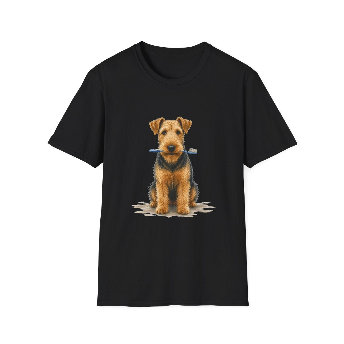Dis Someone Say Dentist Airedale Terrier Tee - Black