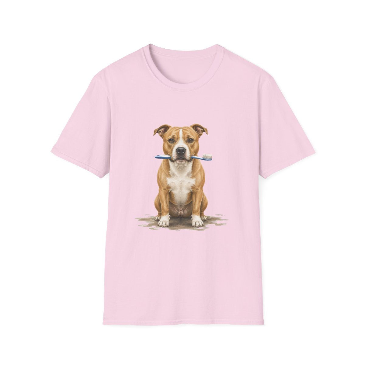 Dis Someone Say Dentist American Pit Bull Terrier Tee - Light Pink