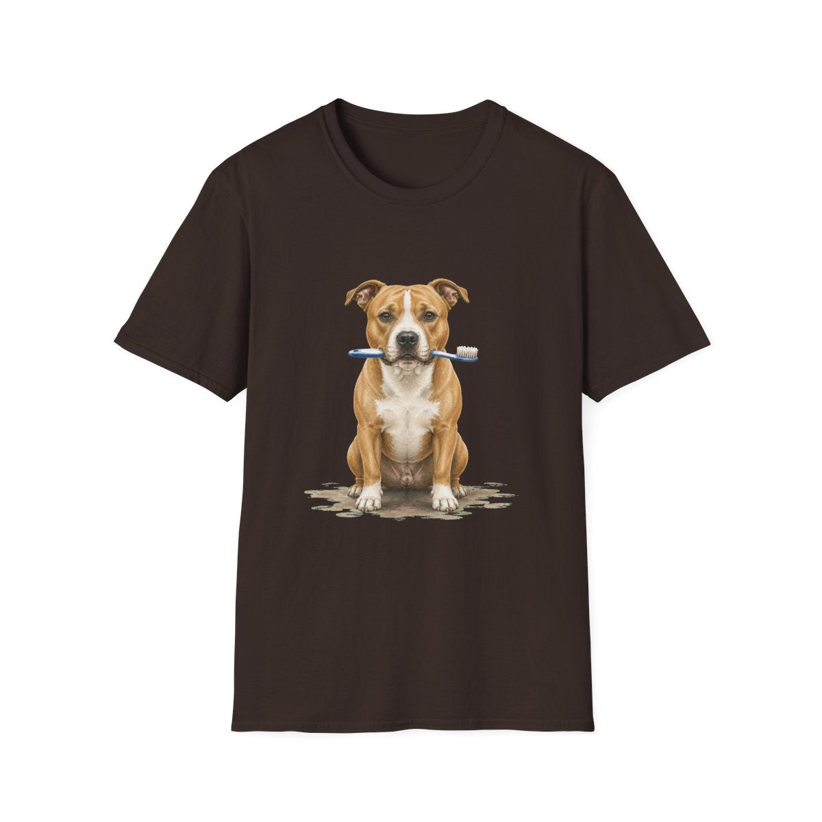 Dis Someone Say Dentist American Pit Bull Terrier Tee - Dark Chocolate