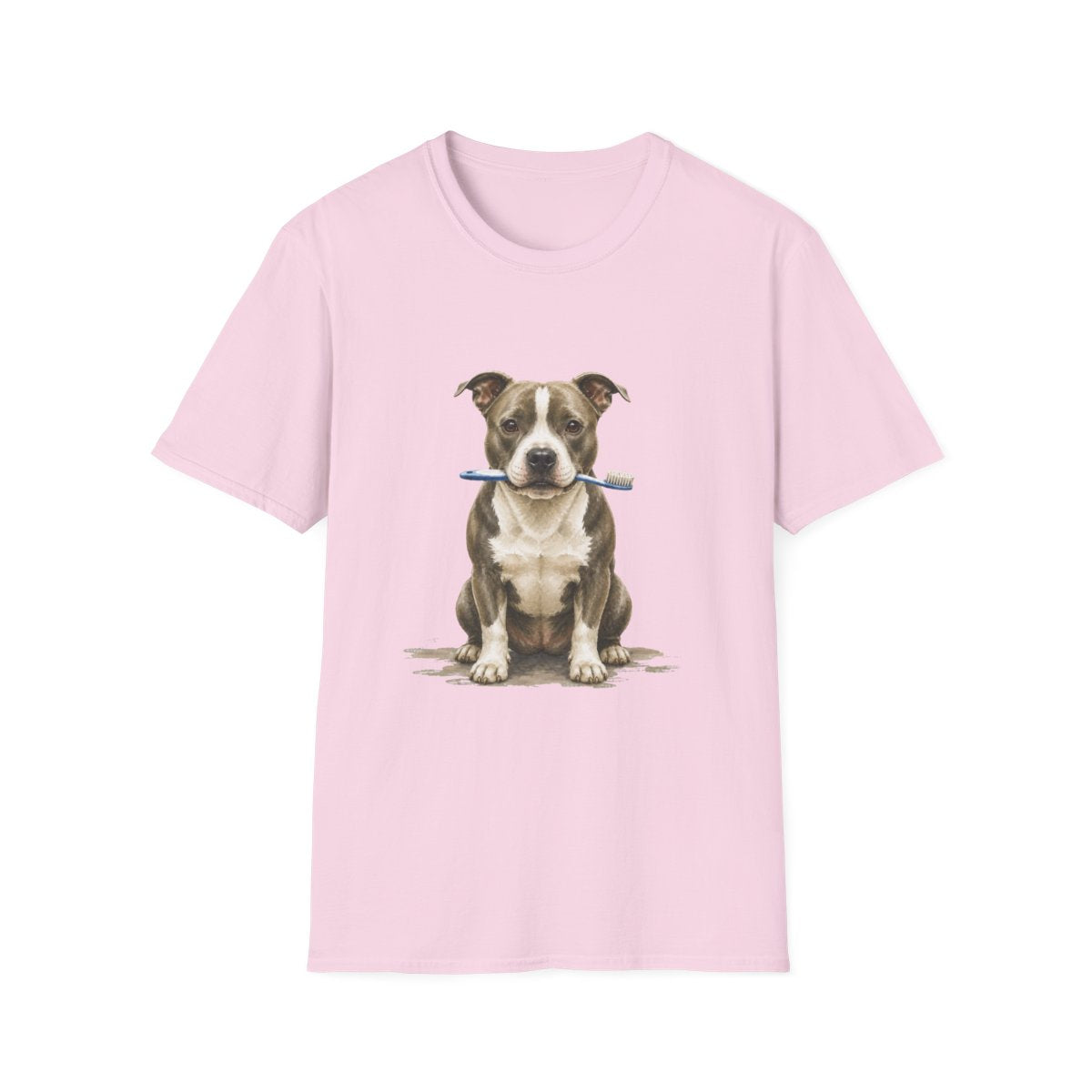 Dis Someone Say Dentist American Staffordshire Terrier Tee - Light Pink