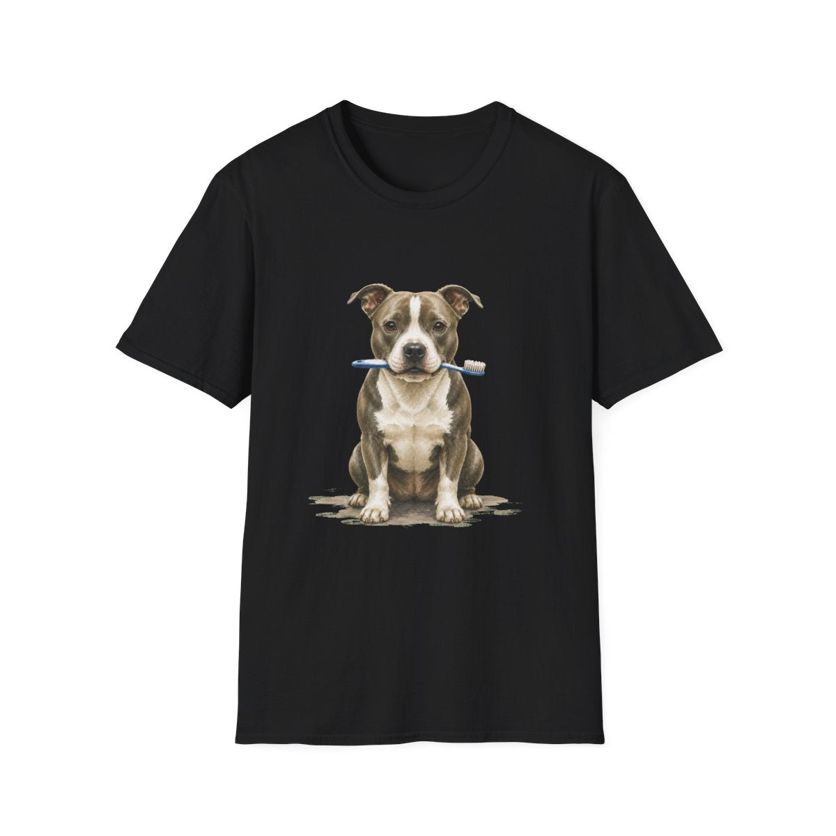 Dis Someone Say Dentist American Staffordshire Terrier Tee - Black